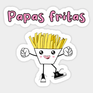 Papas Fritas - Comic Sticker